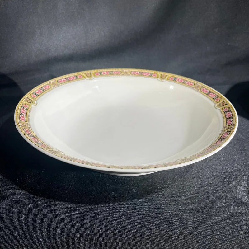 French Limoges Haviland porcelain serving set with floral and gold rim for 15 people