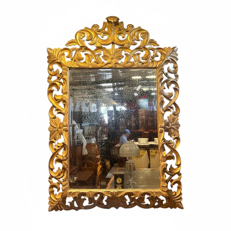 Italian mirror, beveled glass, Neapolitan style