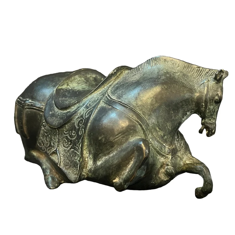 Caballo chino de estilo Han cincelado relieves
