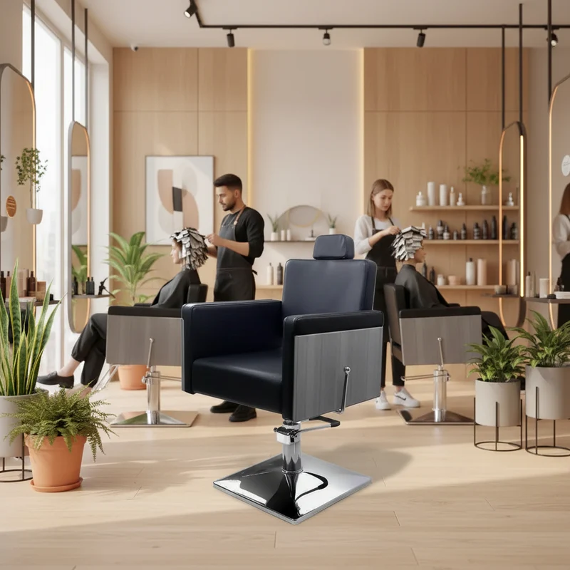 Silla reclinable Takua negra