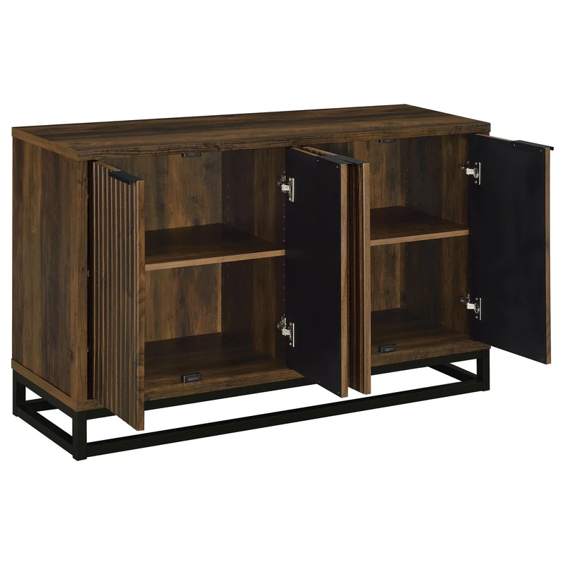 Coaster Furniture Ryatt 950393 4-door Engineered Wood Accent Cabinet - Dark Pine