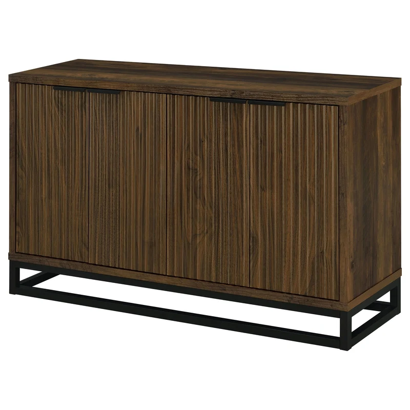 Coaster Furniture Ryatt 950393 4-door Engineered Wood Accent Cabinet - Dark Pine