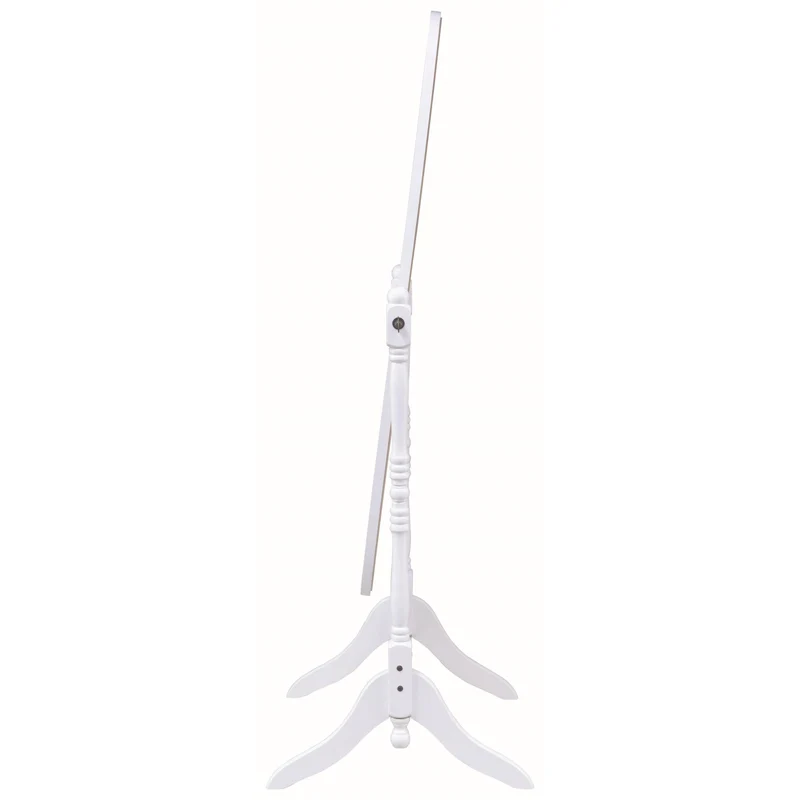 Coaster Furniture Foyet 950802 Wood Adjustable Full Length Cheval Mirror - White