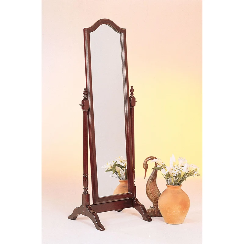 Coaster Furniture Cabot 3103 Wood Adjustable Full Length Cheval Mirror - Merlot