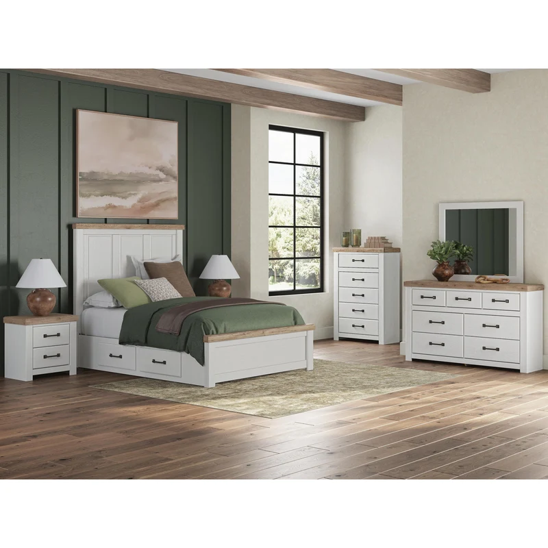 Signature Design by Ashley Savonport B4615 8 pc Queen Panel Storage Bedroom Set