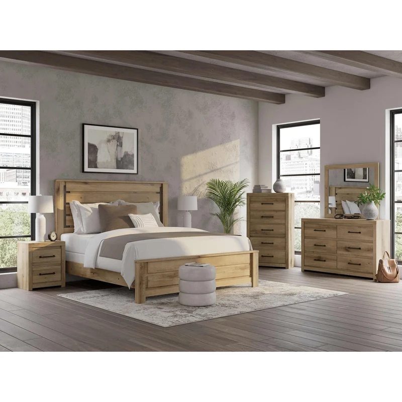 Benchcraft Brozmont B1045 8 pc Queen Panel Bedroom Set