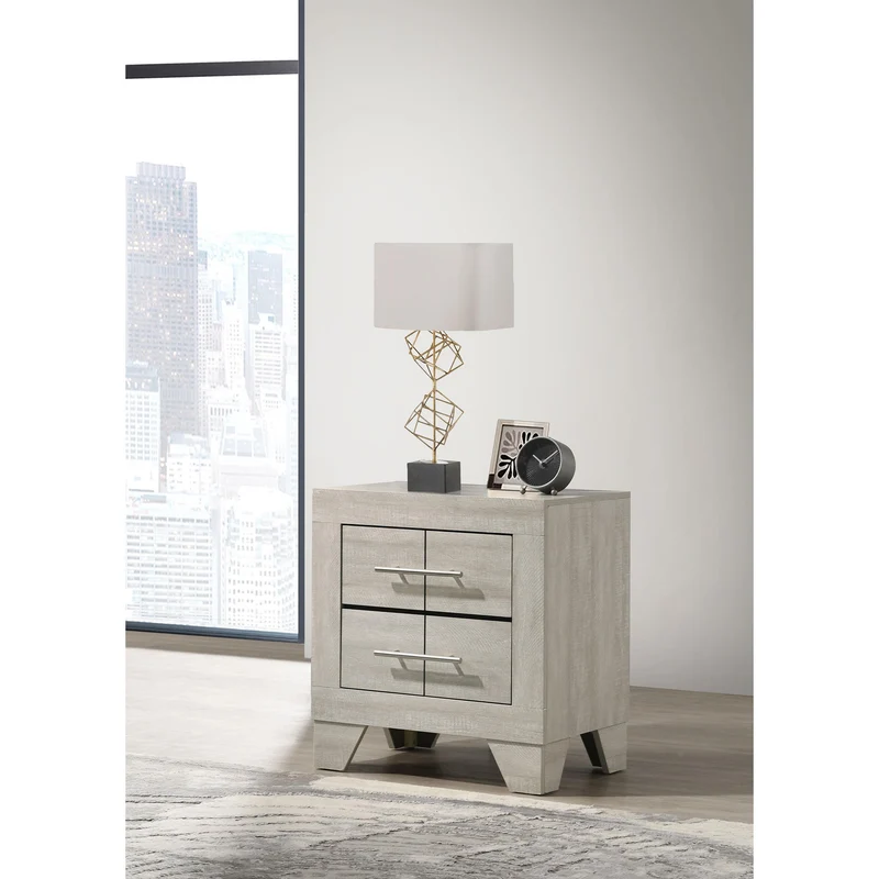 Coaster Furniture Trenton 225062 2-drawer Nightstand Bedside Table - Rustic Cream