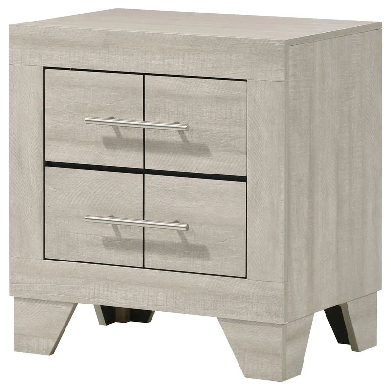 Coaster Furniture Trenton 225062 2-drawer Nightstand Bedside Table - Rustic Cream
