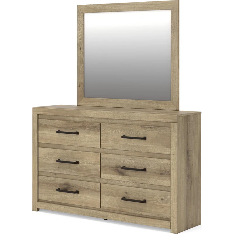 Benchcraft Brozmont 6-Drawer Dresser with Mirror B1045-31/B1045-36