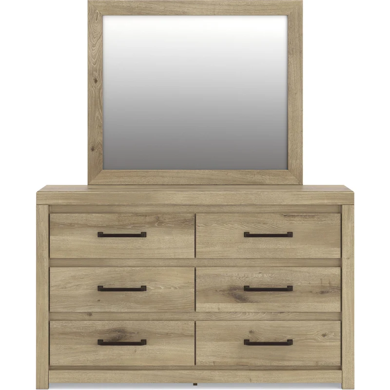 Benchcraft Brozmont 6-Drawer Dresser with Mirror B1045-31/B1045-36