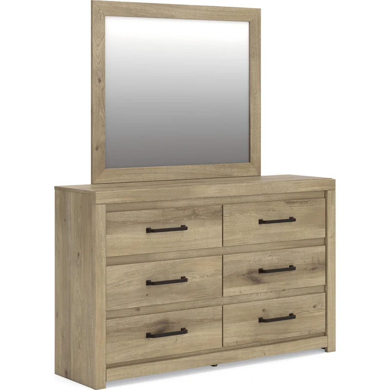 Benchcraft Brozmont 6-Drawer Dresser with Mirror B1045-31/B1045-36