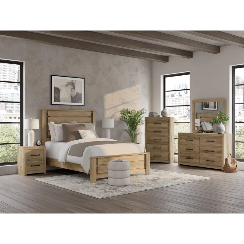 Benchcraft Brozmont 6-Drawer Dresser with Mirror B1045-31/B1045-36