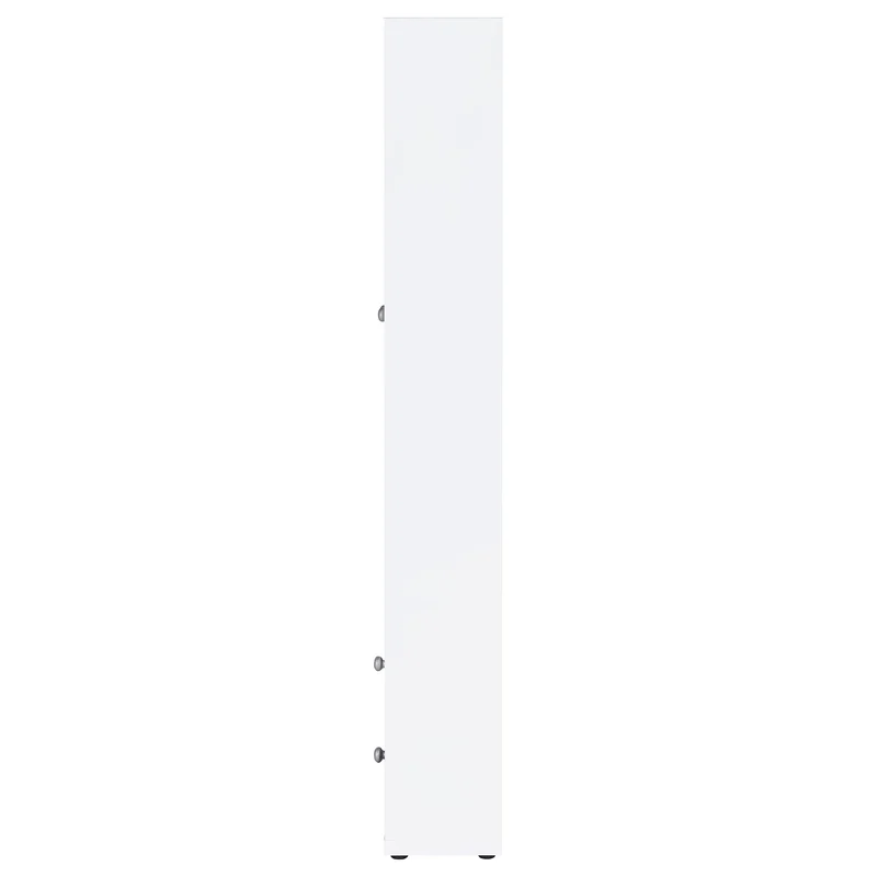 Coaster Furniture Hawthorne 953477 4-shelf Glass Door Tall Cabinet with Drawers - White