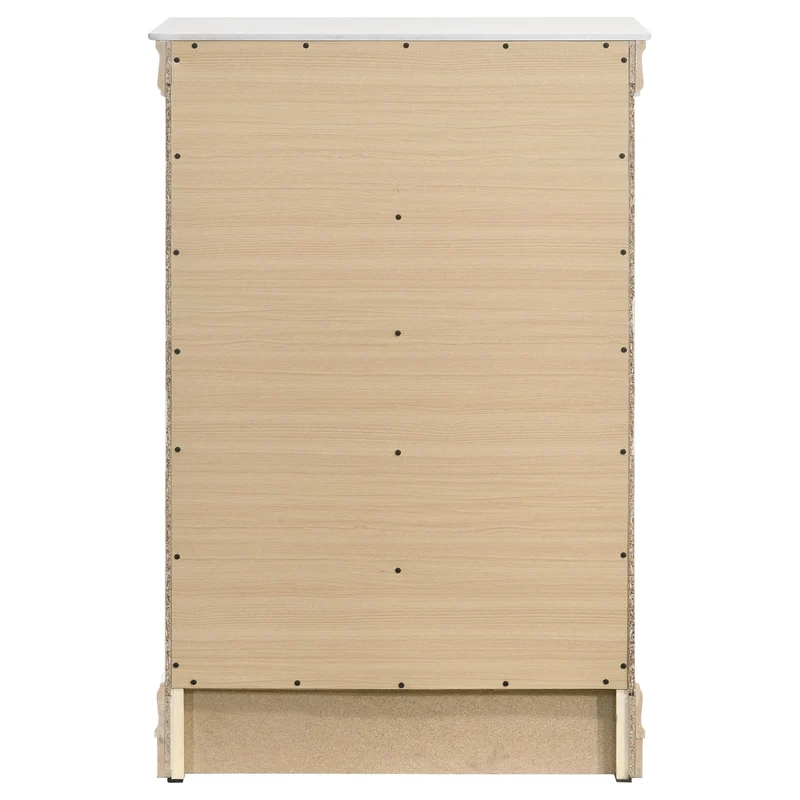 Coaster Furniture Louis Philippe 202445 5-Drawer Bedroom Chest - White