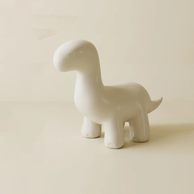 Modern Art Deco PE Plastic Cartoon Dinosaur Anti-Tip Design Kids Low Stool Backless Armless For Entryway & Hallway