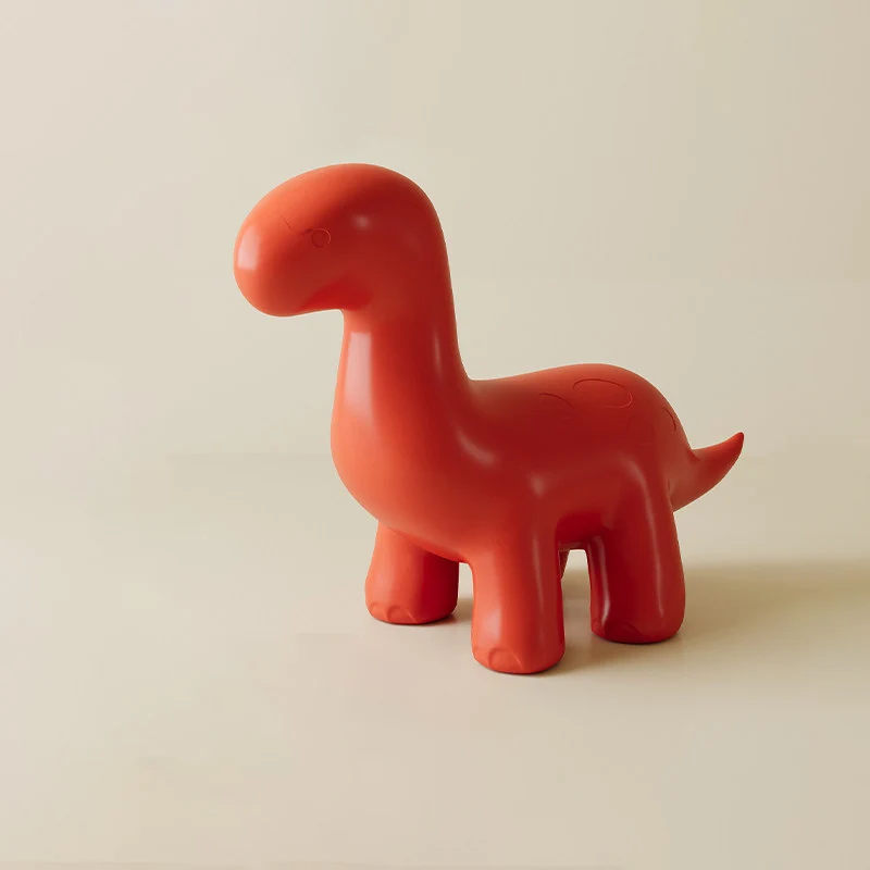 Modern Art Deco PE Plastic Cartoon Dinosaur Anti-Tip Design Kids Low Stool Backless Armless For Entryway & Hallway