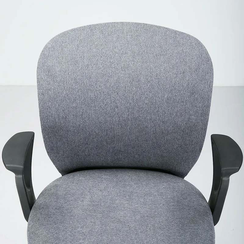 Modern Minimalist Curved PP Fiberglass Mesh Fabric Plywood Nylon Height-Adjustable Swivel Desk Chair Backrest Armrest For Home Office