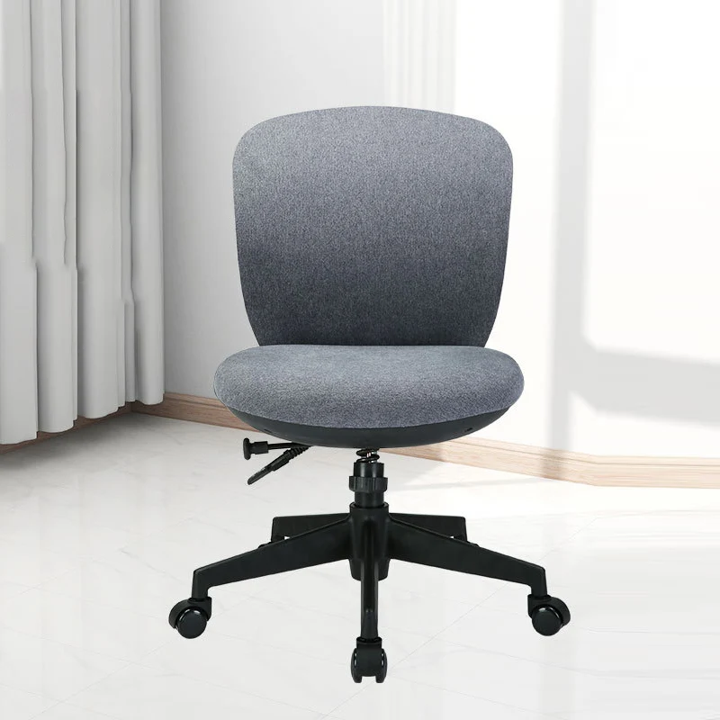 Modern Minimalist Curved PP Fiberglass Mesh Fabric Plywood Nylon Height-Adjustable Swivel Desk Chair Backrest Armrest For Home Office