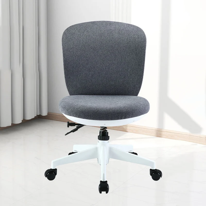Modern Minimalist Curved PP Fiberglass Mesh Fabric Plywood Nylon Height-Adjustable Swivel Desk Chair Backrest Armrest For Home Office