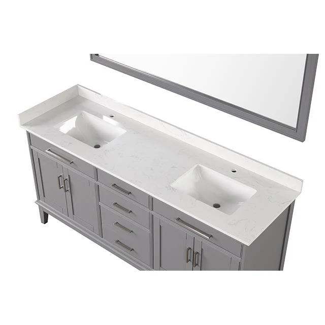 Furniture of America Almeria TM-CT005WH-72+05GY Vanity Set