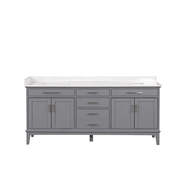 Furniture of America Oliva TM-CT006WH-80+06GY Vanity Set