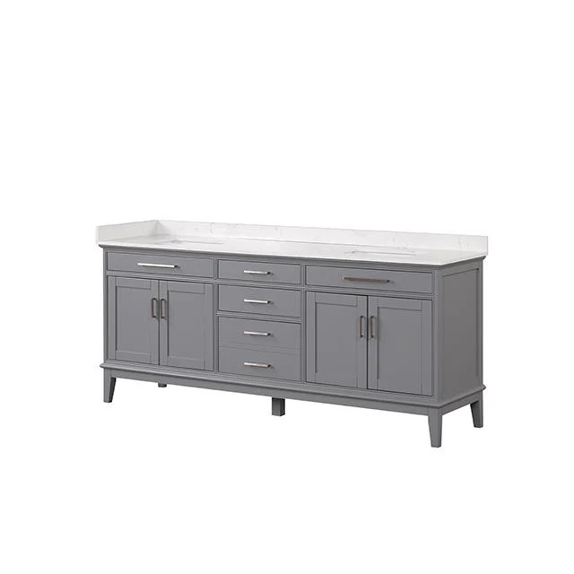 Furniture of America Oliva TM-CT006WH-80+06GY Vanity Set