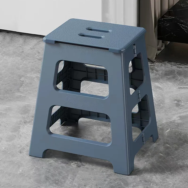 Modern Minimalist PP Trapezoid Square Foldable Stool Chair With Portable For Bathroom Kitchen Outdoor Living Room