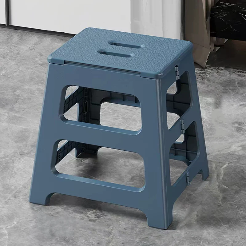 Modern Minimalist PP Trapezoid Square Foldable Stool Chair With Portable For Bathroom Kitchen Outdoor Living Room