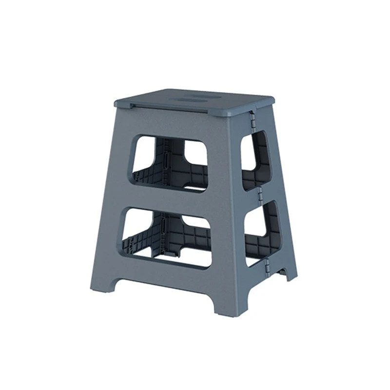 Modern Minimalist PP Trapezoid Square Foldable Stool Chair With Portable For Bathroom Kitchen Outdoor Living Room