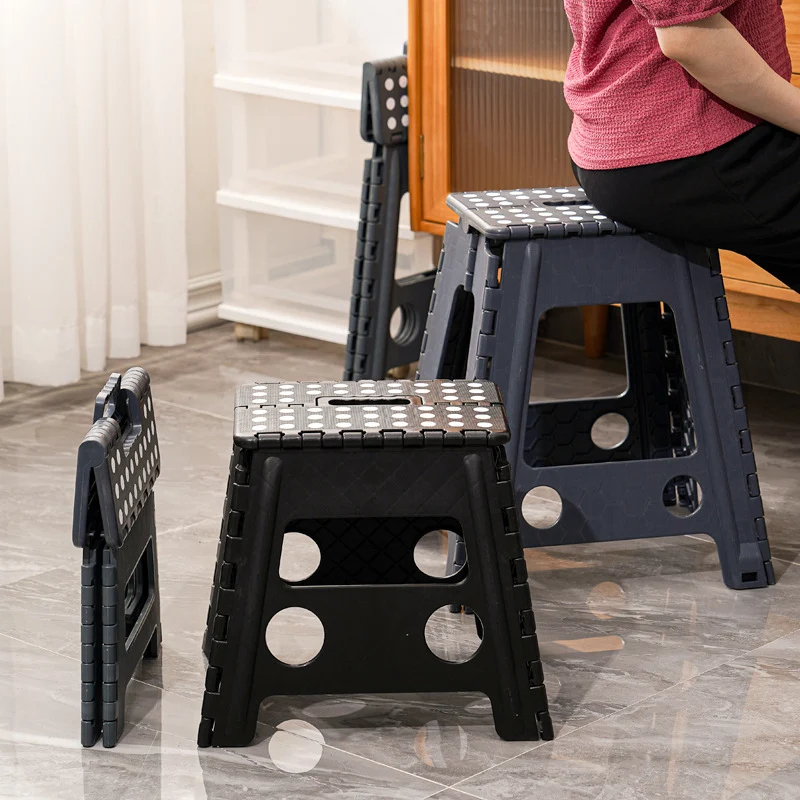 Modern Minimalist PP Foldable Trapezoid Chair Portable Chair For Living Room