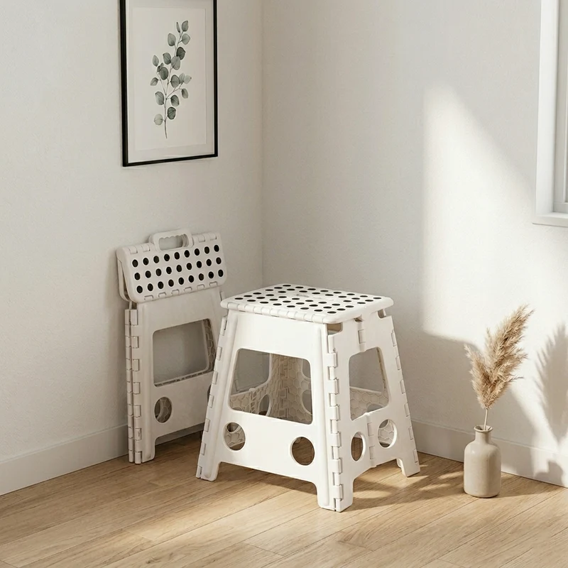 Modern Minimalist PP Foldable Trapezoid Chair Portable Chair For Living Room