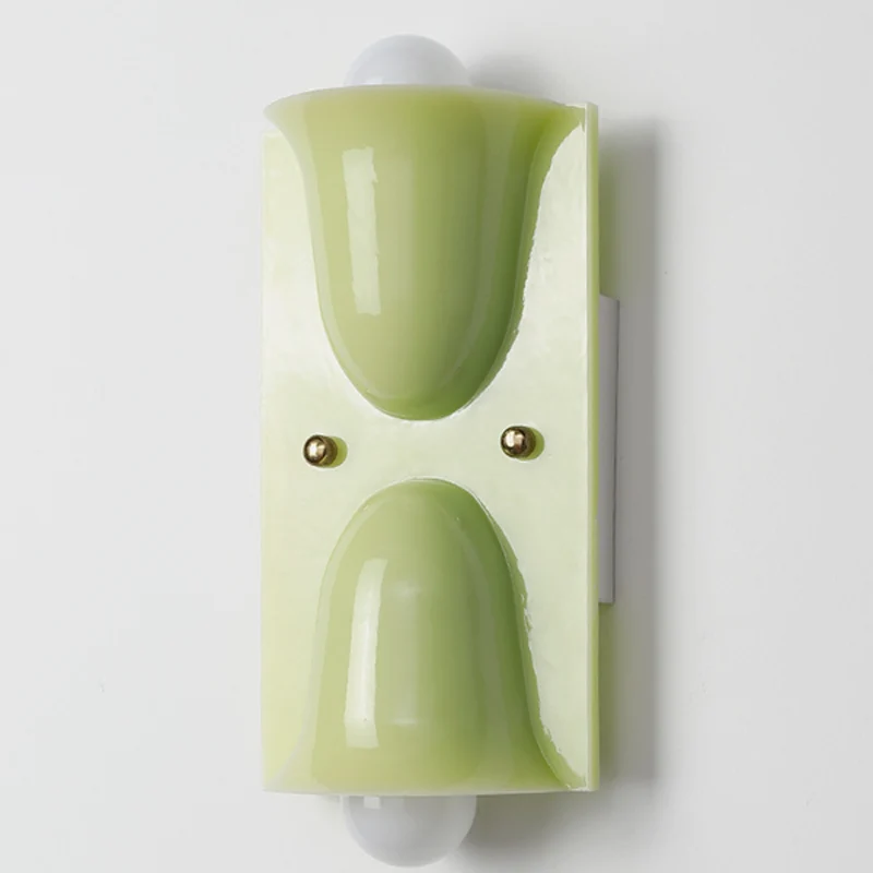 Traditional Vintage Square Resin 1/2-Light Bell-Shaped Wall Sconce Lamp For Bedroom
