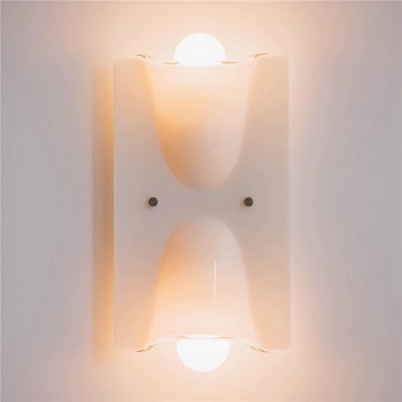Traditional Vintage Square Resin 1/2-Light Bell-Shaped Wall Sconce Lamp For Bedroom