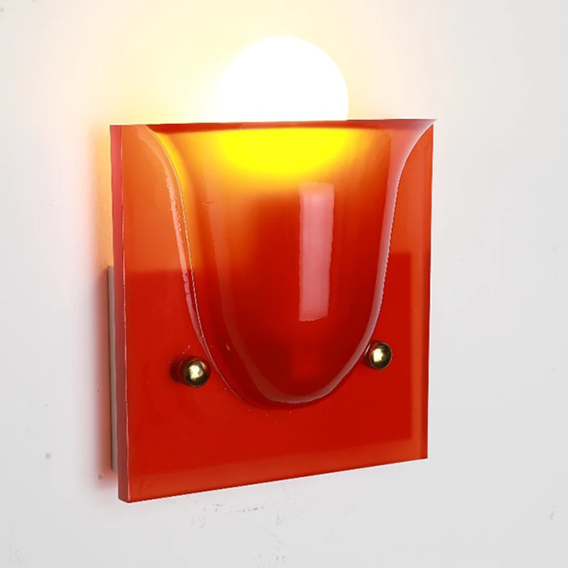 Traditional Vintage Square Resin 1/2-Light Bell-Shaped Wall Sconce Lamp For Bedroom
