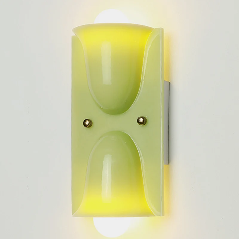 Traditional Vintage Square Resin 1/2-Light Bell-Shaped Wall Sconce Lamp For Bedroom