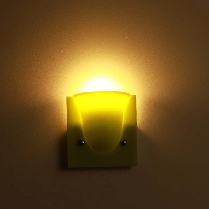 Traditional Vintage Square Resin 1/2-Light Bell-Shaped Wall Sconce Lamp For Bedroom