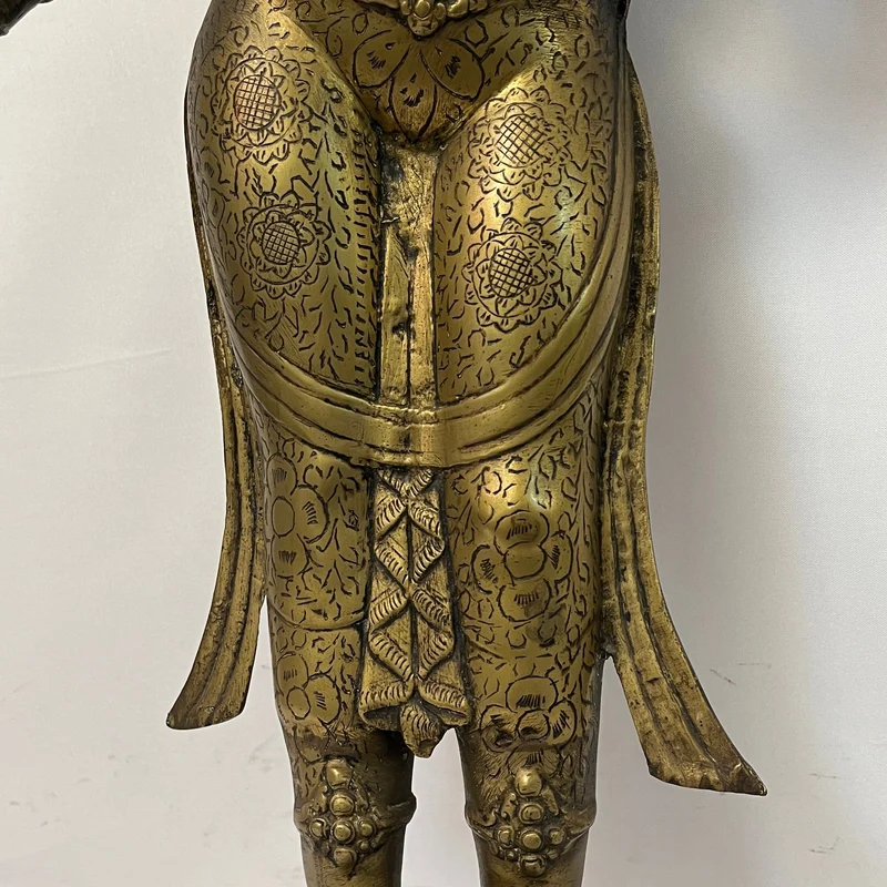 Gran figura tibetana de bronce 'Diosa Tara' mediados s.XX
