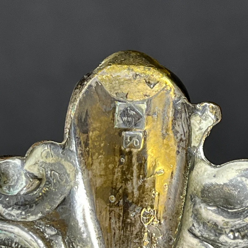 Centros de Mesa WMF Alemania circa 1900 estilo Art Nouveau en estaño y bronce 'Odaliscas'
