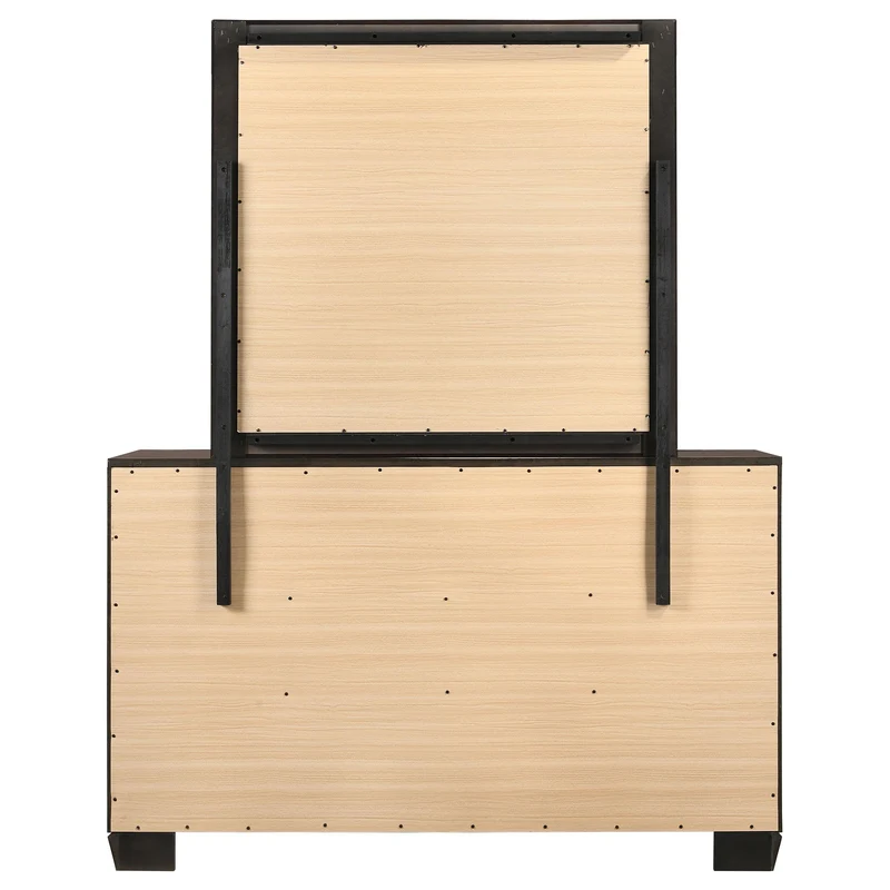 Coaster Furniture Kauffman 204393M 6-Drawer Dresser with Mirror - Dark Cocoa