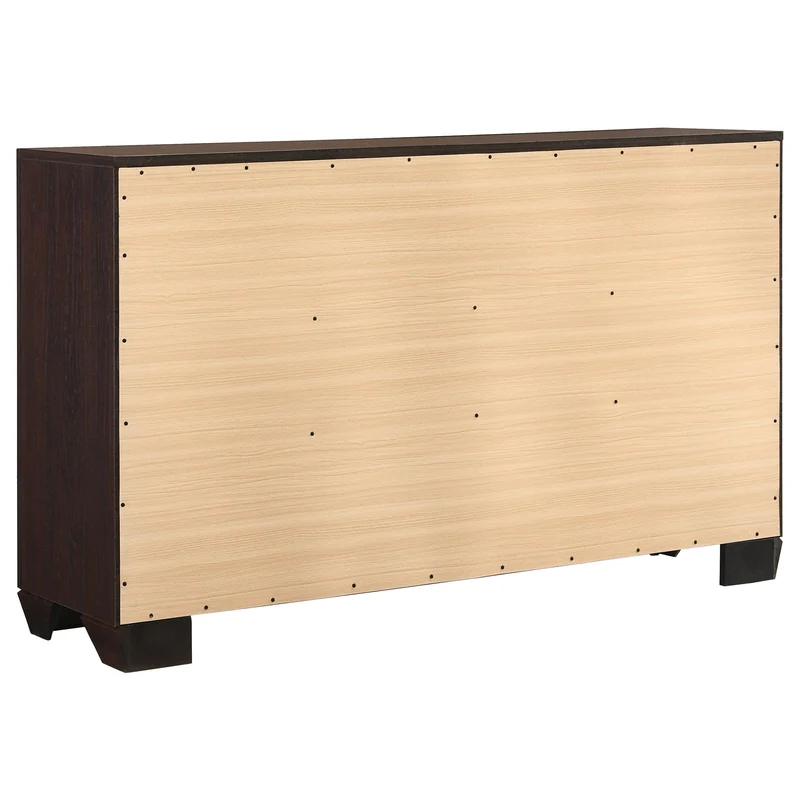 Coaster Furniture Kauffman 204393 6-Drawer Dresser - Dark Cocoa