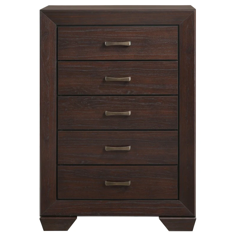 Coaster Furniture Kauffman 204395 5-Drawer Bedroom Chest - Dark Cocoa