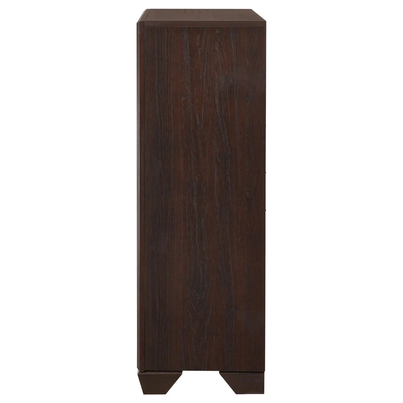 Coaster Furniture Kauffman 204395 5-Drawer Bedroom Chest - Dark Cocoa