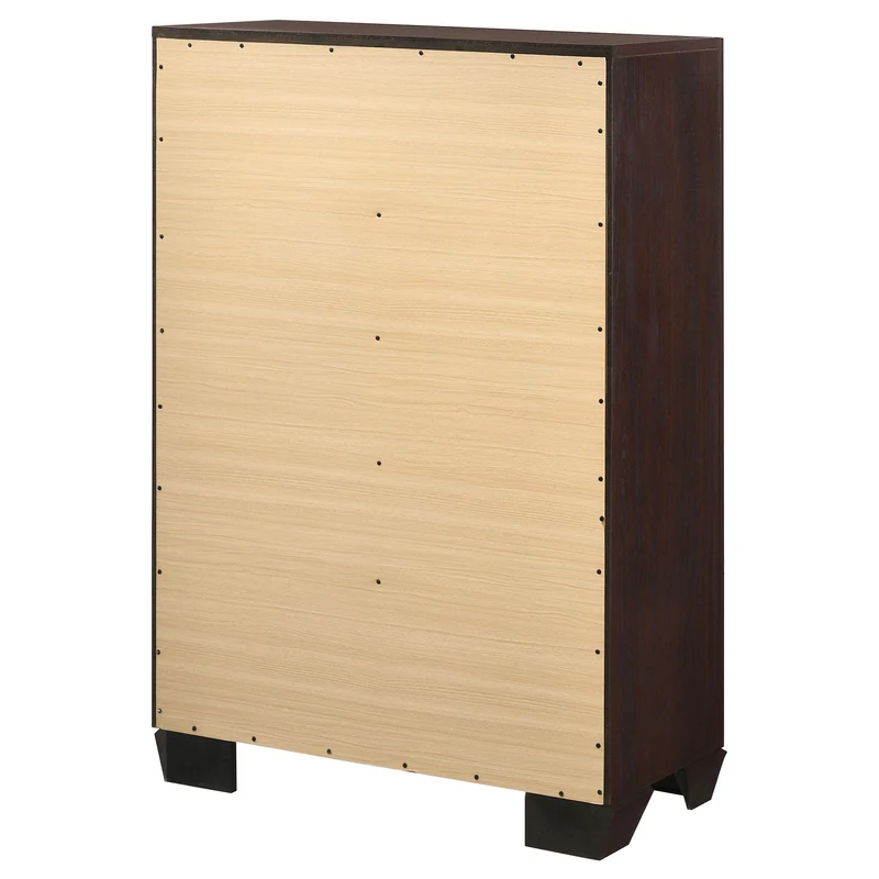 Coaster Furniture Kauffman 204395 5-Drawer Bedroom Chest - Dark Cocoa
