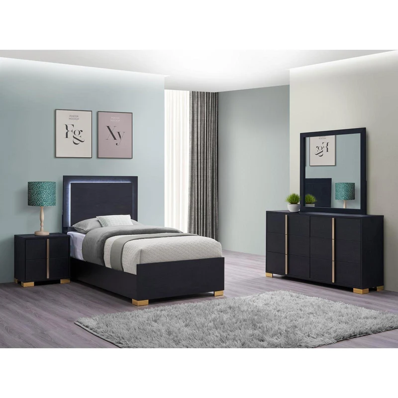 Coaster Furniture Marceline 222831T-S4 6 pc Twin Panel Bedroom Set
