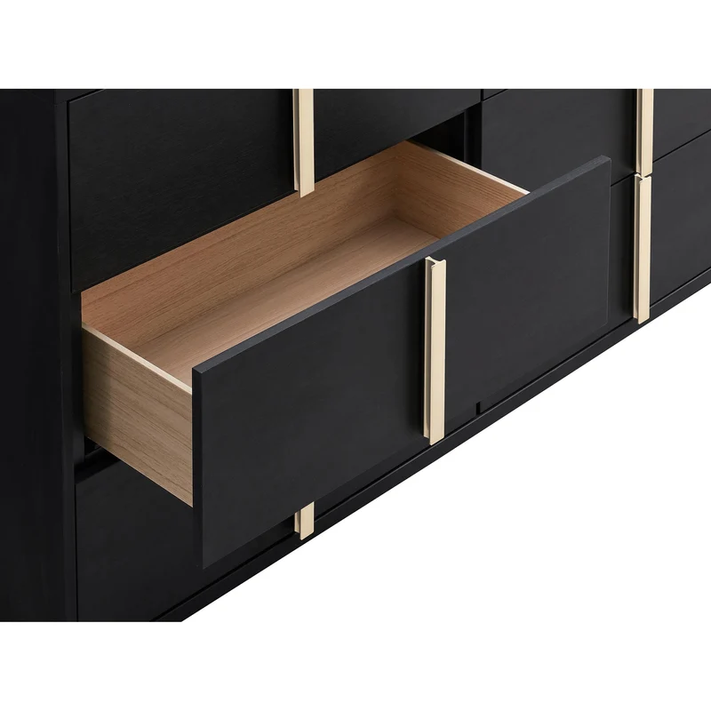 Coaster Furniture Marceline 222833M 6-Drawer Dresser with Mirror - Black