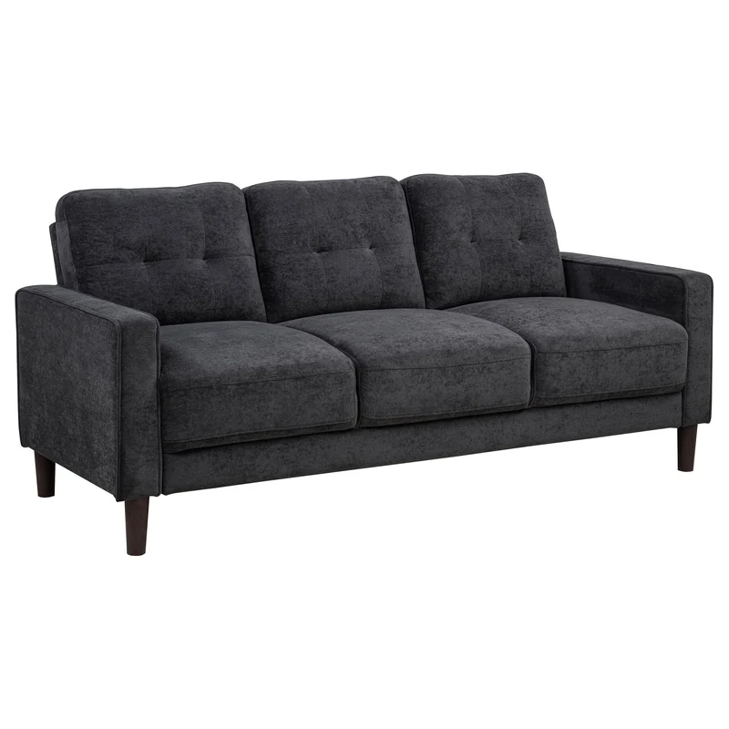 Coaster Furniture Bowen II 509981 Fabric Upholstered Track Arm Sofa - Steel Grey