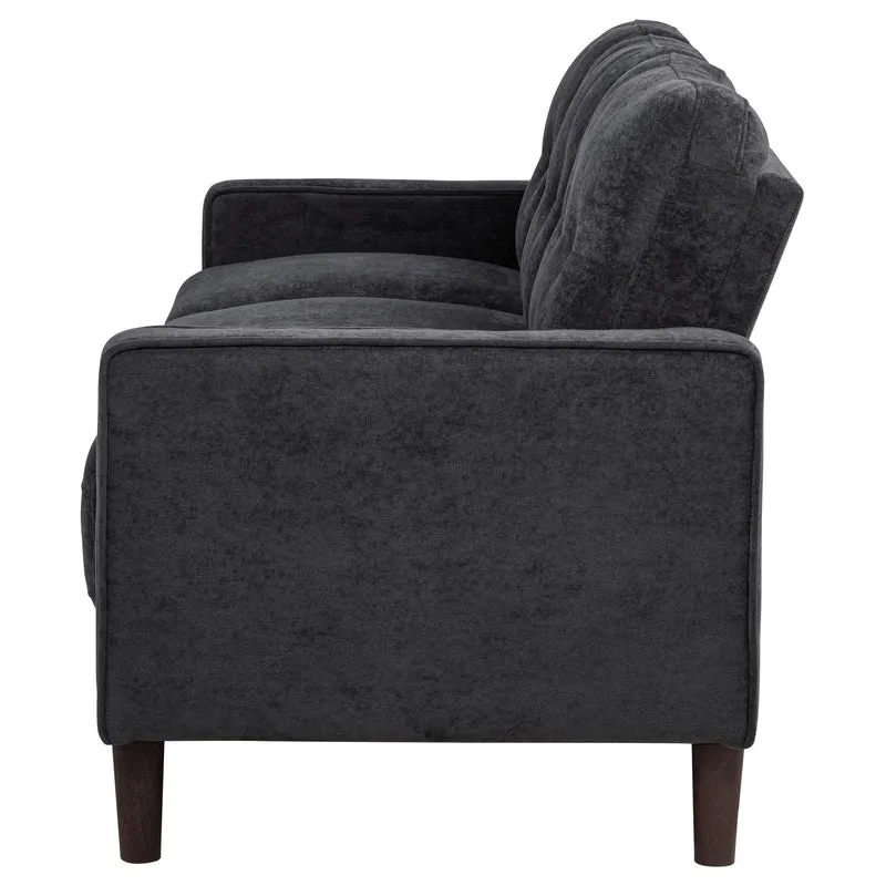 Coaster Furniture Bowen II 509981 Fabric Upholstered Track Arm Sofa - Steel Grey