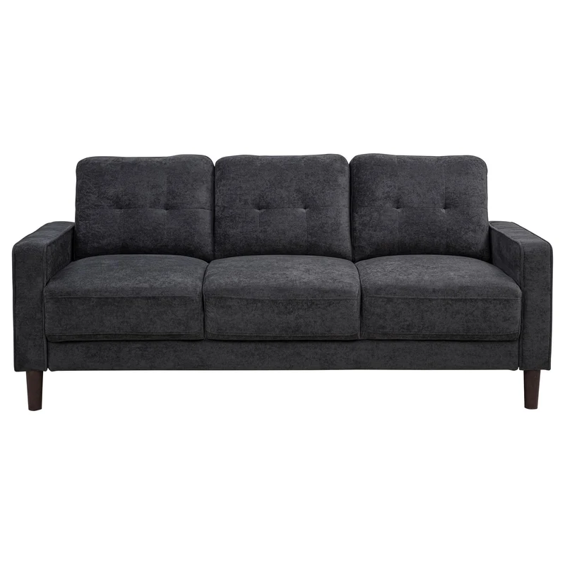 Coaster Furniture Bowen II 509981 Fabric Upholstered Track Arm Sofa - Steel Grey