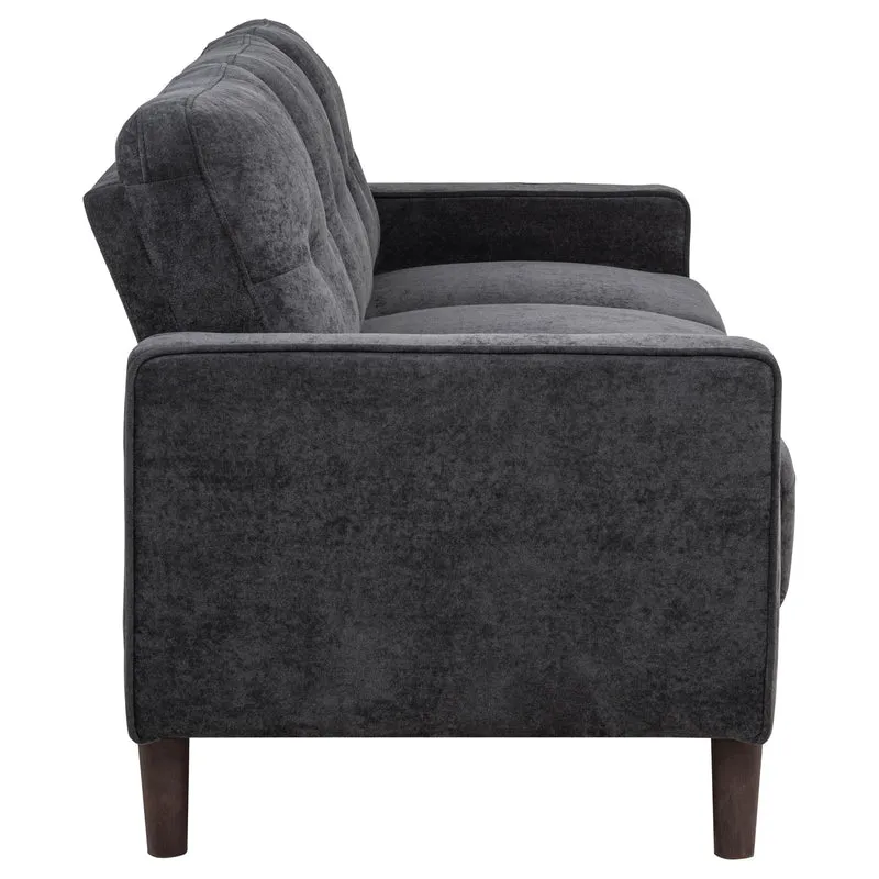 Coaster Furniture Bowen II 509981 Fabric Upholstered Track Arm Sofa - Steel Grey