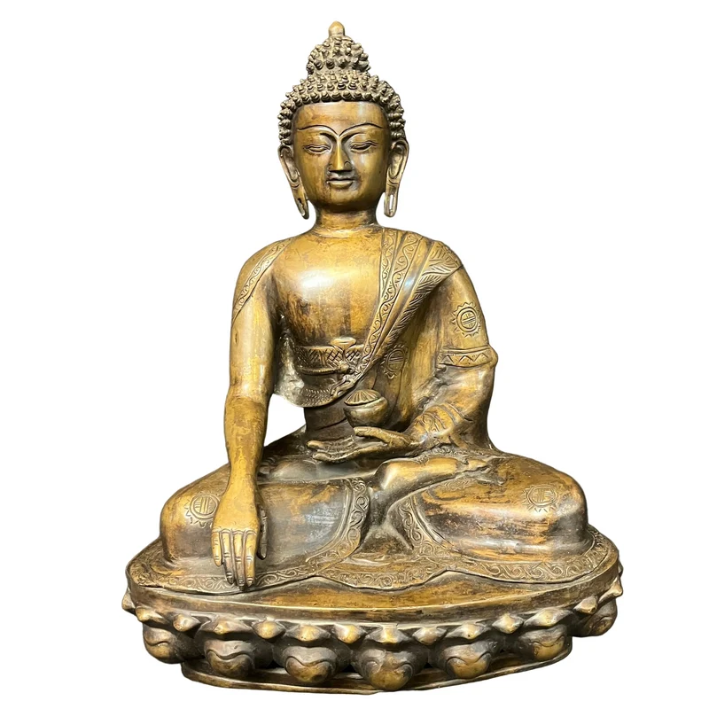 Gran Buda Gautama de bronce comienzos s.XX
